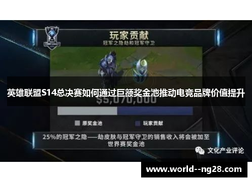 英雄联盟S14总决赛如何通过巨额奖金池推动电竞品牌价值提升