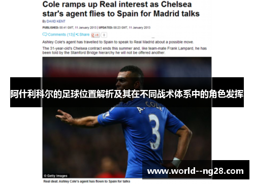 阿什利科尔的足球位置解析及其在不同战术体系中的角色发挥