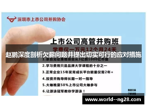 赵鹏深度剖析欠薪问题并提出切实可行的应对措施 赵鹏深度剖析欠薪问题并提出切实可行的应对措施